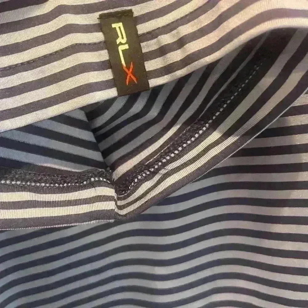 Ralph Lauren blue striped men’s large polo